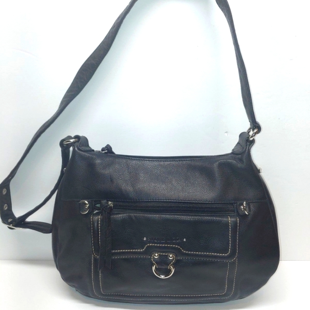 Stone & Co Black Leather Hobo Purse